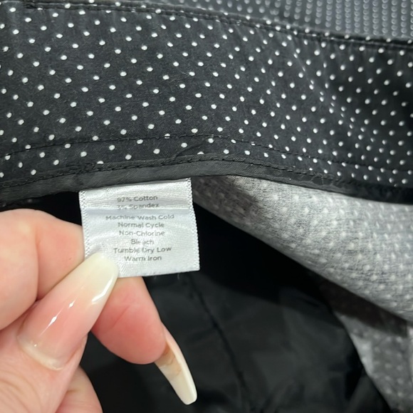 Talbots Black and White Polka Dot Trousers - Picture 7 of 9